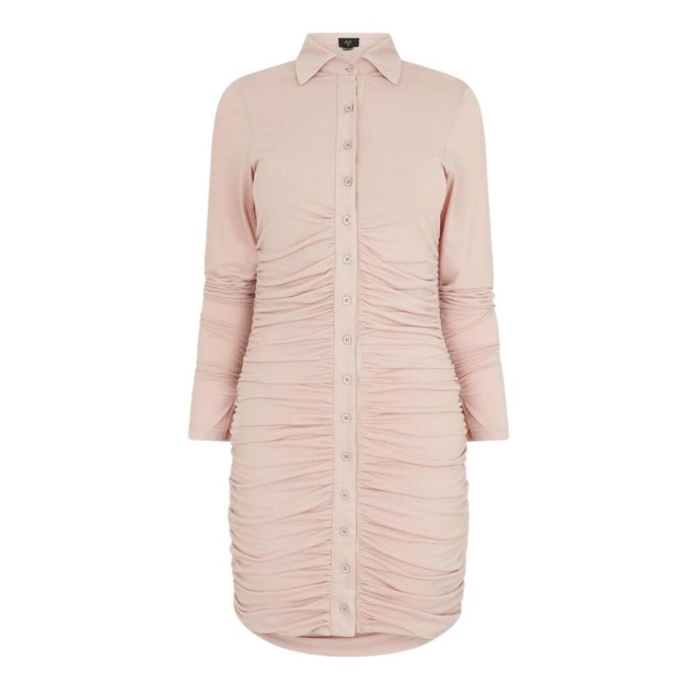 AX Paris Womens/Ladies Button Front Bodycon Dress / Nude
